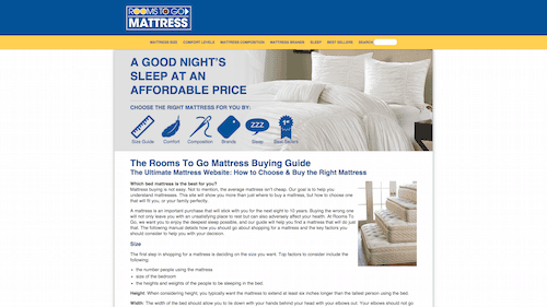 Rooms-To-Go Mattress Guide