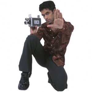 guy with camcorder