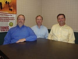 Lee (from left), Tom and Bob Quinn are at the helm of Sleep Products Inc. today.