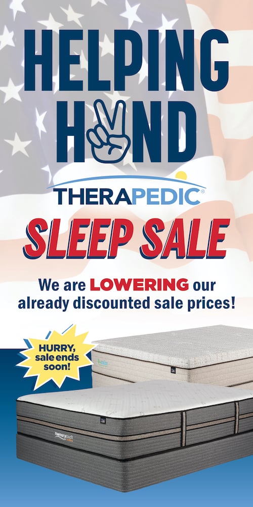 Therapedic helping had promotion   for mattresses