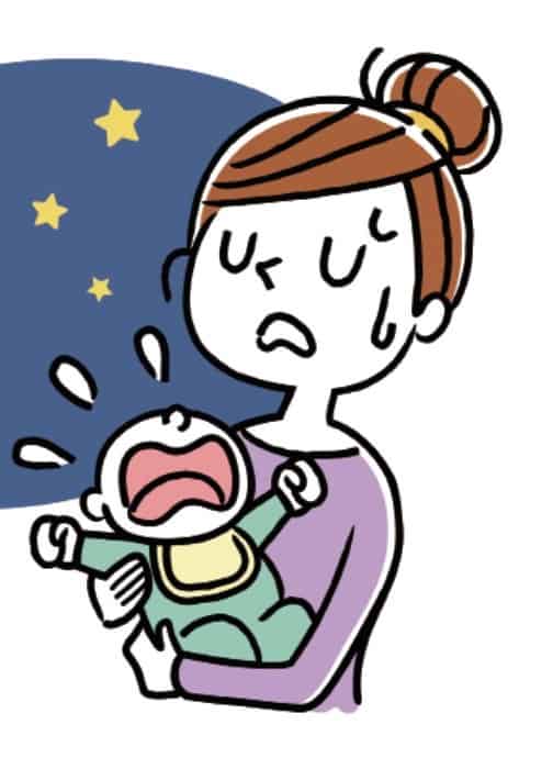 infants and sleep crying baby