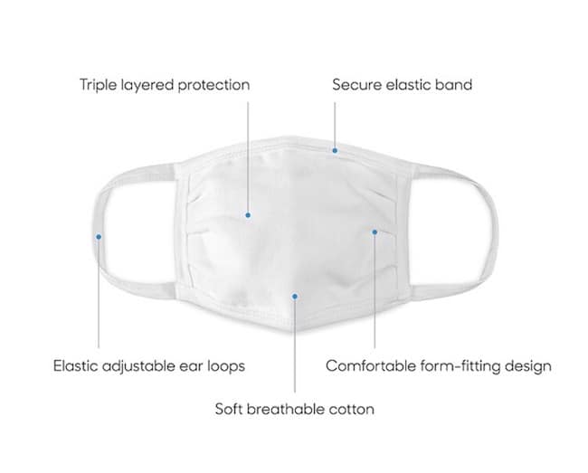 Reverie has enlisted its cut-and-sew network in the production of these three-ply cotton, nonmedical face masks to protect against the spread of COVID-19.
