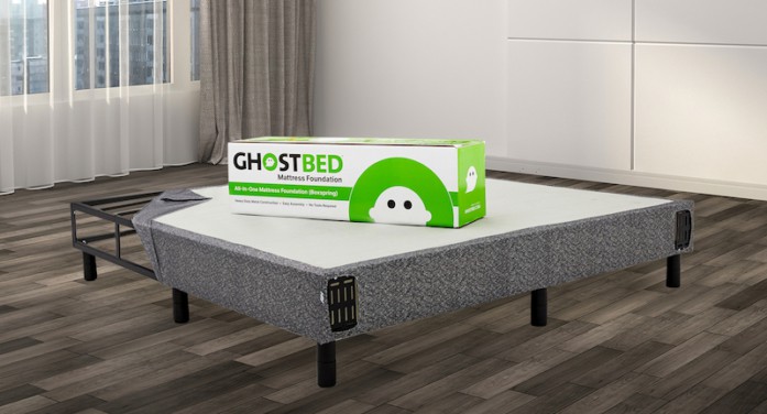 Ghostbed’s product line includes an All-in-One foundation, which eliminates the need for a metal bed frame. Its easy-to-assemble design consists of four pieces, plus slats.