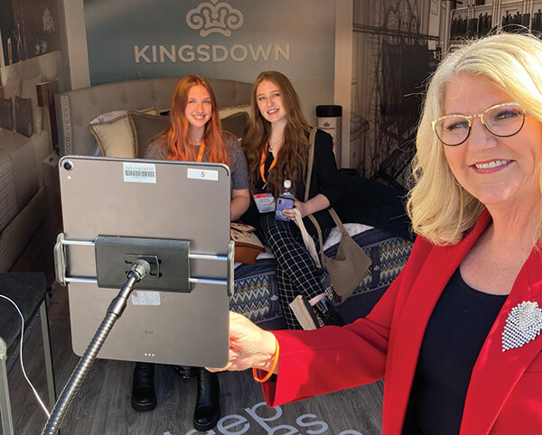 Kristi Hopper — Kingsdown’s new design community ambassador — met with other designers about its new to-the-trade program. 