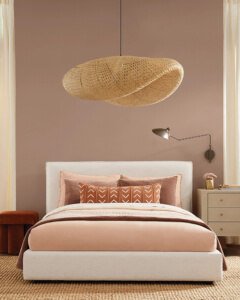 Sherwin-Williams taps into comfort with its Redend Point, described as a blush beige. The company says the color is nurturing and reassuring.
