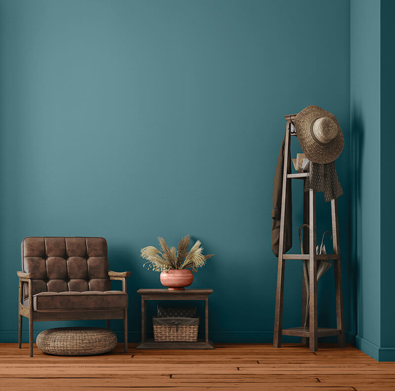 Vining Ivy is a versatile blue-green jewel tone that works well with contemporary and classic styles, according to Glidden.