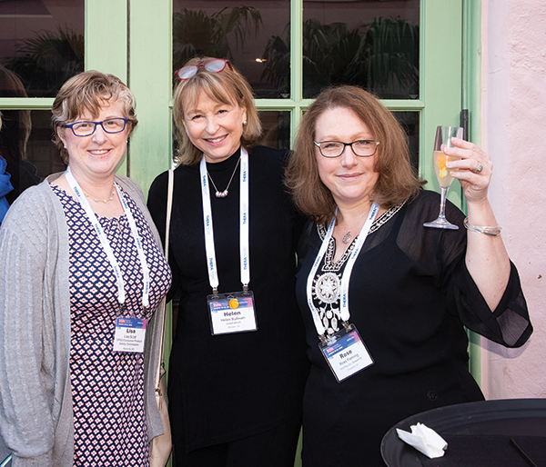 From left: Lisa Scott of the U.S. Consumer Product Safety Commission, Helen Sullivan of CertiPUR-US and Rose Fleming of HomTex Inc.