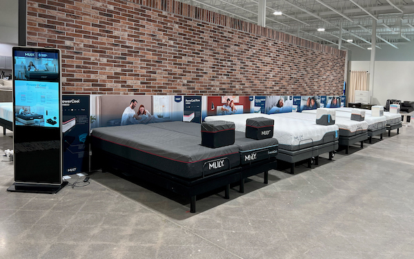 Each Mlily gallery will include up to 10 mattress models, representing bestsellers and products that exemplify the company’s range from all-foam and hybrid mattresses to adjustable bases and pillows.