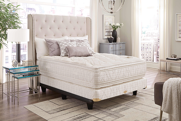 Part of the Inspired collection, the De Wolfe pillow-top mattress is Shifman’s plushest, 
most luxurious bed. It’s also popular with designers.