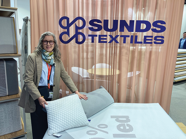 Suzanne Thygesen Nors designed a 100% recyclable cover for Sunds Textiles. 