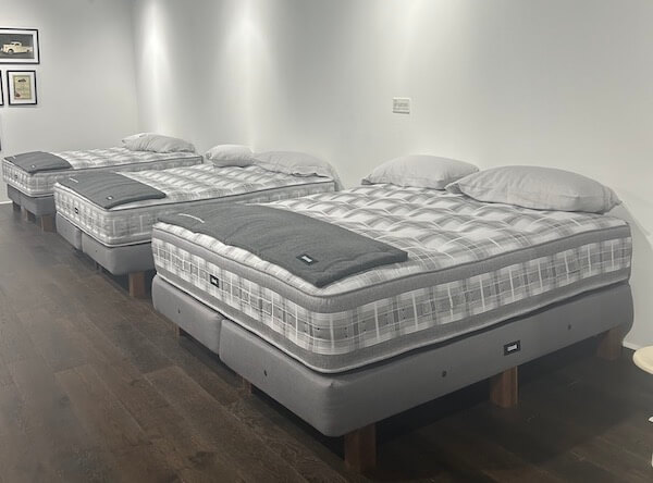McRoskey Mattress Works showed off its most recent release, the St. Francis line, which debuted earlier this year. 