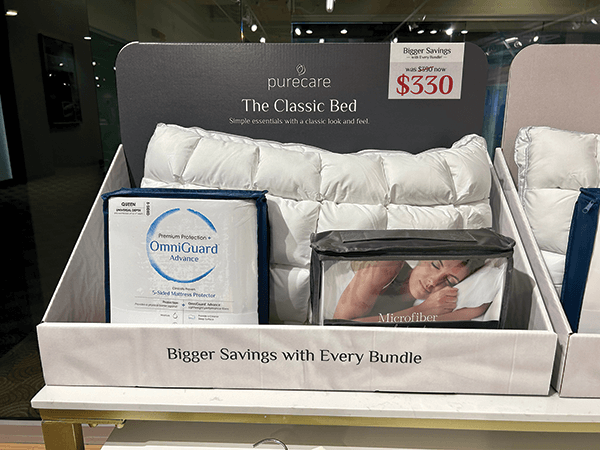 Pure-care unveiled four new bundles for retailers, including the Cooling CBD bundle which features two Suncliff CBD SoftCell Chill pillows, a refreshing sheet set and a cooling five-sided mattress protector. 