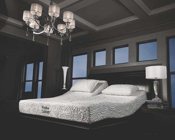Posh Lavish Redefining Bedding. Posh + Lavish introduced split-head, king-size mattresses for 
adjustable bases five years ago. It’s an option the company’s 
ultra-high-end consumers appreciate.