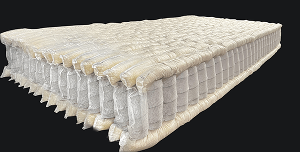 Innovations in Mattress Spring Technology. Bags filled with crushed sponge, crushed latex and cotton line the top and bottom of Guangzhou Lianrou’s Cloud Foam Spring, creating a comfortable feel while its flexibility makes it ideal for adjustable bases.