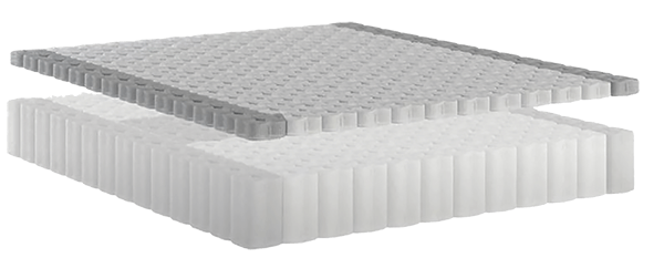 Innovations in Mattress Spring Technology. The edge of QuadMini Premium, an ultra-premium comfort layer from Texas Pocket Springs, is wrapped with firmer coils for extra support and mimics the feel of latex while maximizing airflow for a cooler sleep experience.