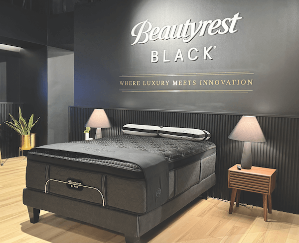 Las Vegas Mattress Trends. Serta Simmons Bedding LLC introduced its entry-level Beauty Sleep brand and revamped Beautyrest Black with the triple-stranded pocketed coil technology in four series step-up designed to increase margins for retailers. 