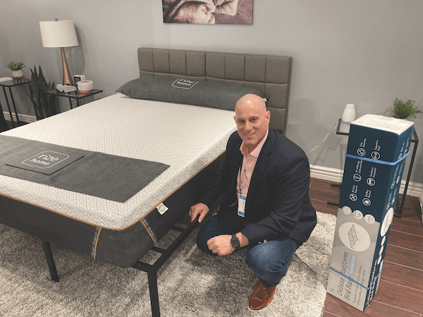 Las Vegas Mattress Trends. Rize Home introduced an EZ bed frame, EZ foundation, Deluxe platform base and Rizer accessory. 