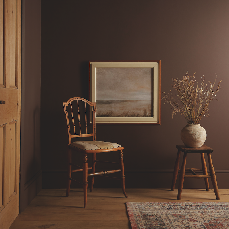 Luxury Bedroom Colors. Inspired by elder trees, Graham & Brown’s Elderton takes root with a rich brown shade.