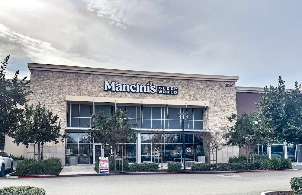 The new Mancini’s Sleepworld store, opening May 15 in Rosewood, California, will carry Bedgear’s Performance pillows, mattress protectors and sheet sets.