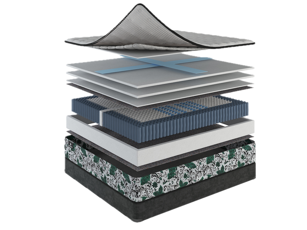 Each mattress features the all-new XTech technology incorporated into three distinct layers.