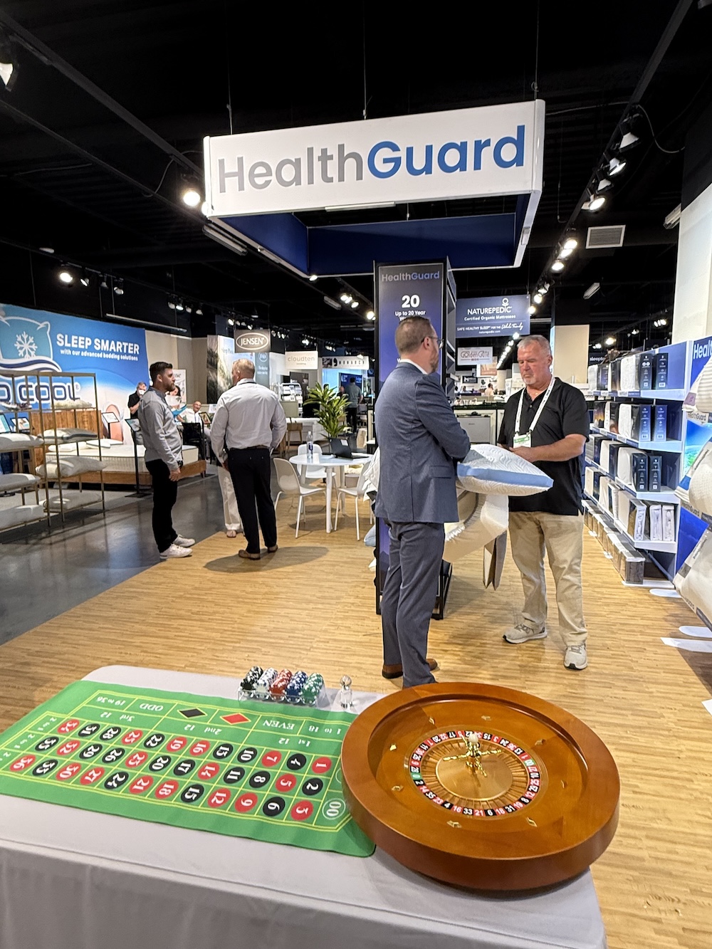 HealthGuard Highlights Partnerships. The Specialty Sleep Association’s space was the site of HealthGuard’s fifth appearance at the 2025 Summer Las Vegas Market.