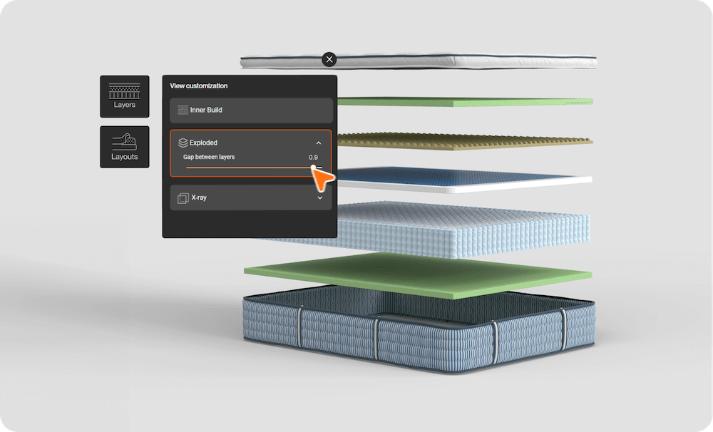 Imagine.io's new 3D modeling technology creates efficiencies, reduces costs and empowers every stakeholder by providing better tools to design, sell and market mattresses.
