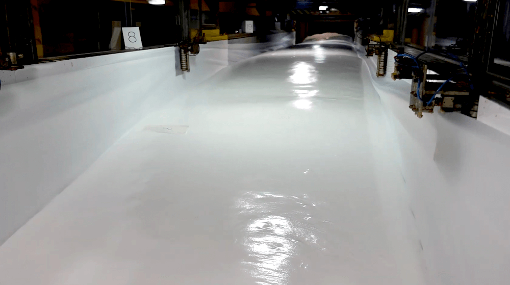 Resources include a pilot slab stock foam machine and pouring equipment.