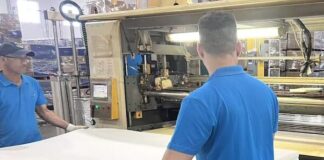 DeLandis Sleep Adds Third Lamination Line, 20 New Jobs The new laminating machine will help DeLandis’ Houston facility expand its daily output and build the expertise of its workforce.