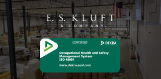 E.S. Kluft & Company Earns ISO 45001 CertificationÂ