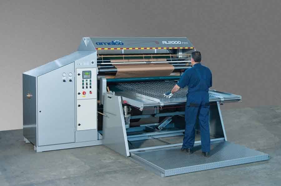 AMELCO RL2000 roll-pack machine for mattress manufacturing