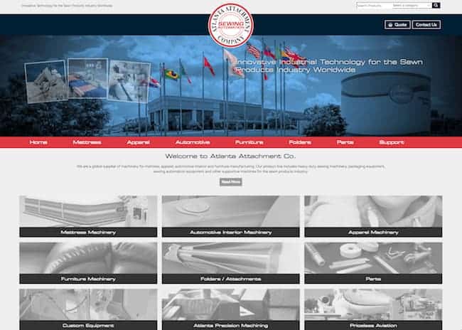 Atlanta Attachment new website homepage