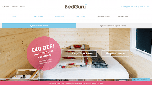 Bed Guru Launches sleek new website