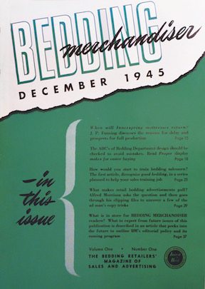 Archival cover of Bedding Merchandiser magazine