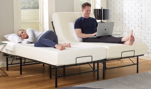 Fit for a king Two twins combine to form St. Louis-based Boyd’s king-size manually adjustable bed base.
