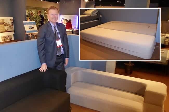 Denny Boyd with convertible foam sleeper sofa