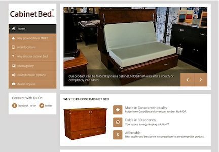 Cabinet Bed homepage