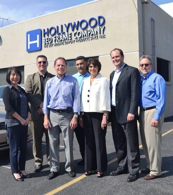 U.S. Rep. Lucille Roybal-Allard with Hollywood Bed management team