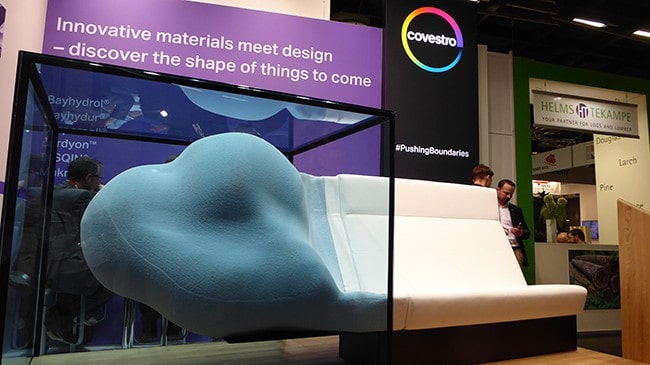 Covestro-keep signage in-small Interzum Cologne 2017 Mattress Manufacturing Machinery
