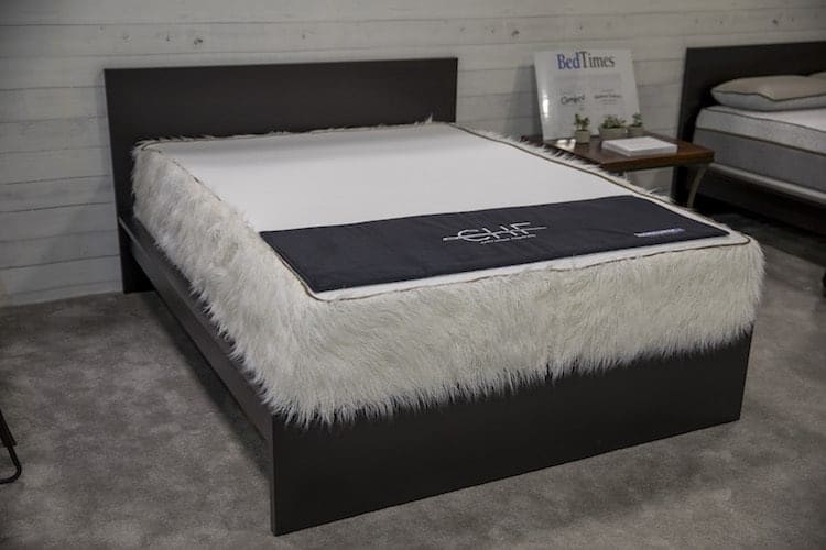 Furry concept bed at Culp CLASS showroom