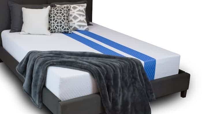 Diamond Mattress new Rally bed-in-a-box collection has a racing stripe cover