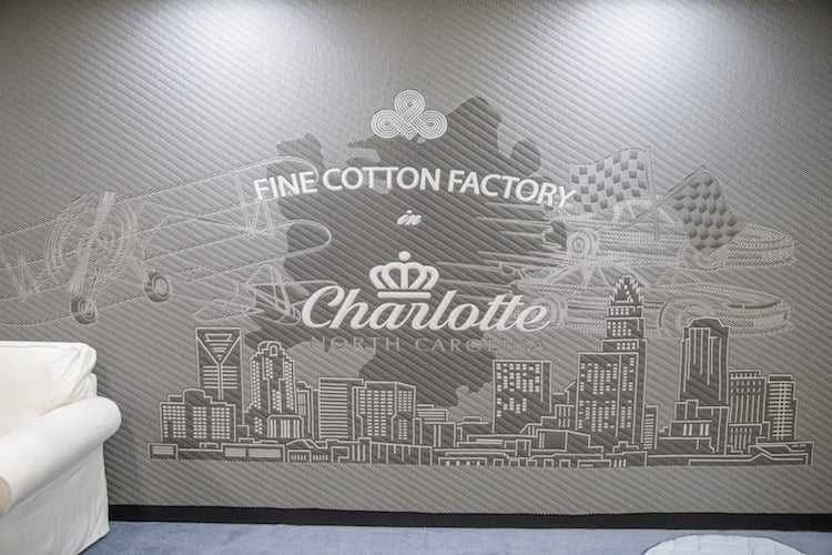 Fine Cotton Factory ISPA EXPO wall hanging