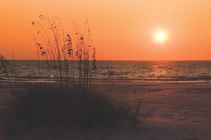 sunset on florida beach