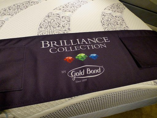 Gold Bond Brilliance collection made with natural latex