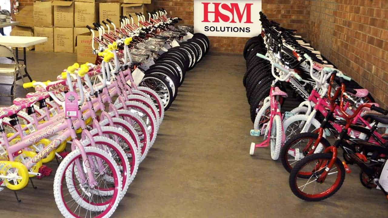 HSM donates new bicycles to needy kids Bikes for Tykes