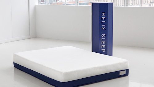 Helix Sleep mattress and shipping carton