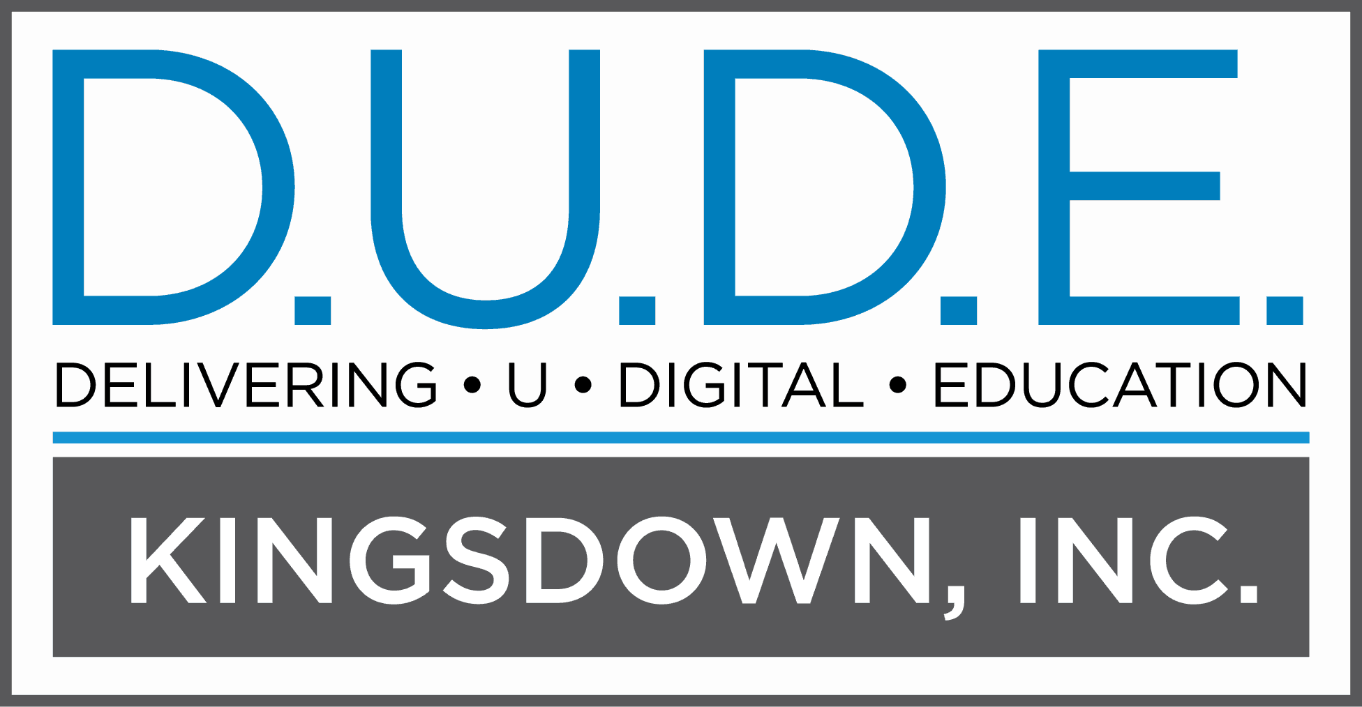 Kingsdown DUDE Delivering U Digital Education logo