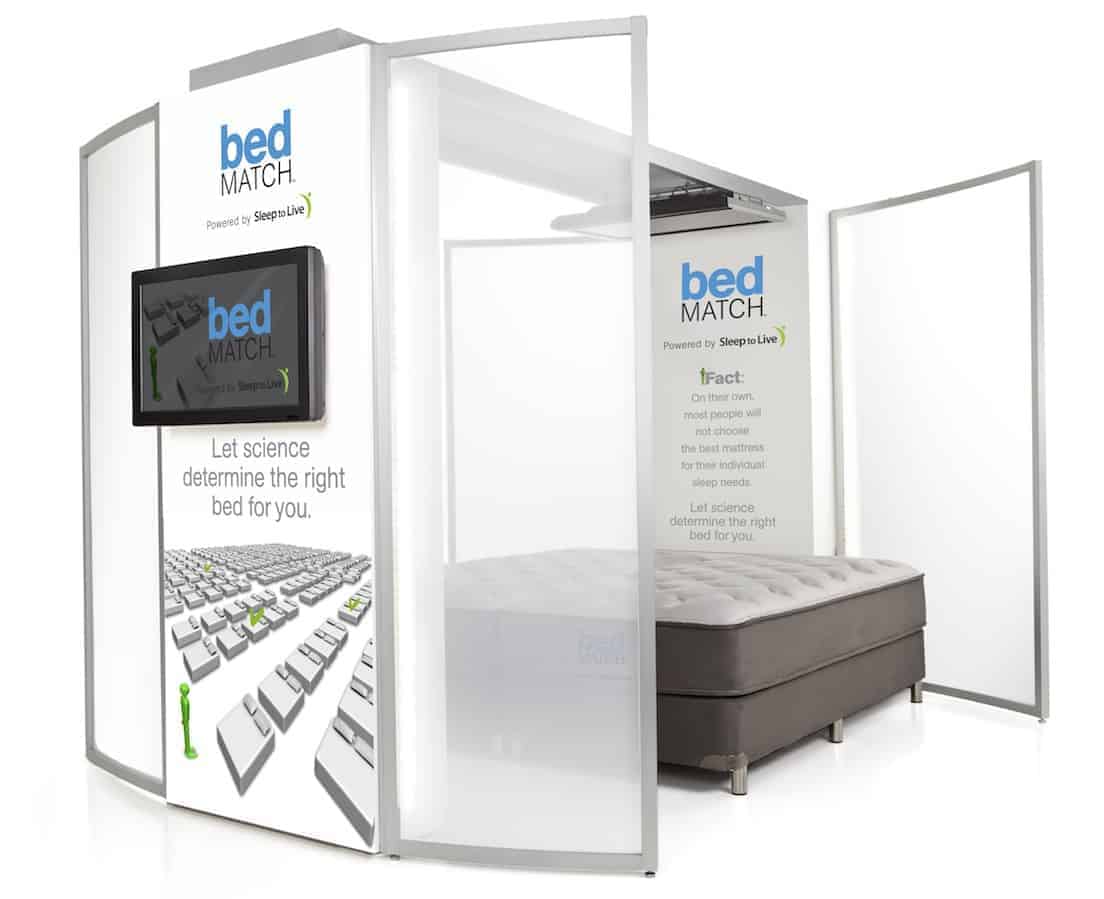 Kingsdown bedMATCH sleep diagnostic system display