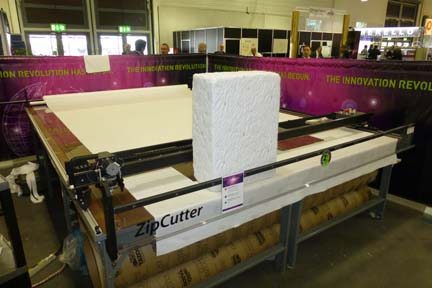 L&P Global Systems Group Porter International ZipCutter for sewn mattress cover production