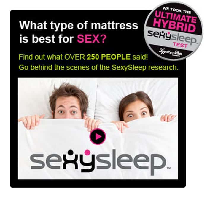 Leggett & Platt SexySleep research study on hybrid mattresses versus memory foam