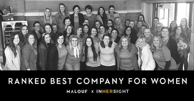 Malouf Best Company for Women award from InHerSight